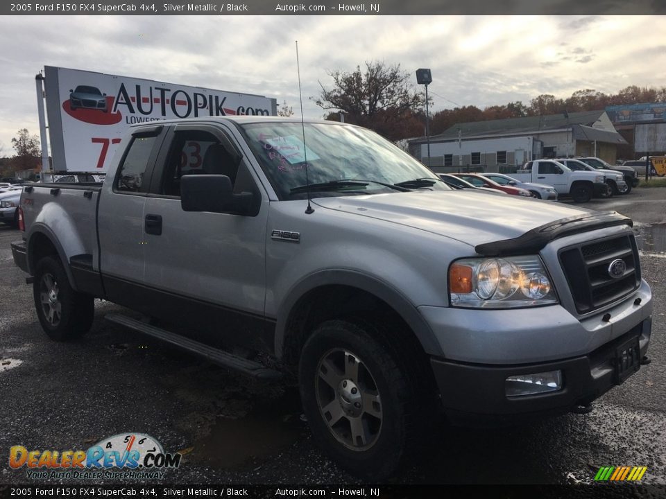 2005 Ford F150 FX4 SuperCab 4x4 Silver Metallic / Black Photo #7
