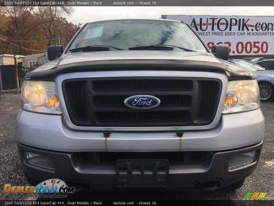 2005 Ford F150 FX4 SuperCab 4x4 Silver Metallic / Black Photo #8