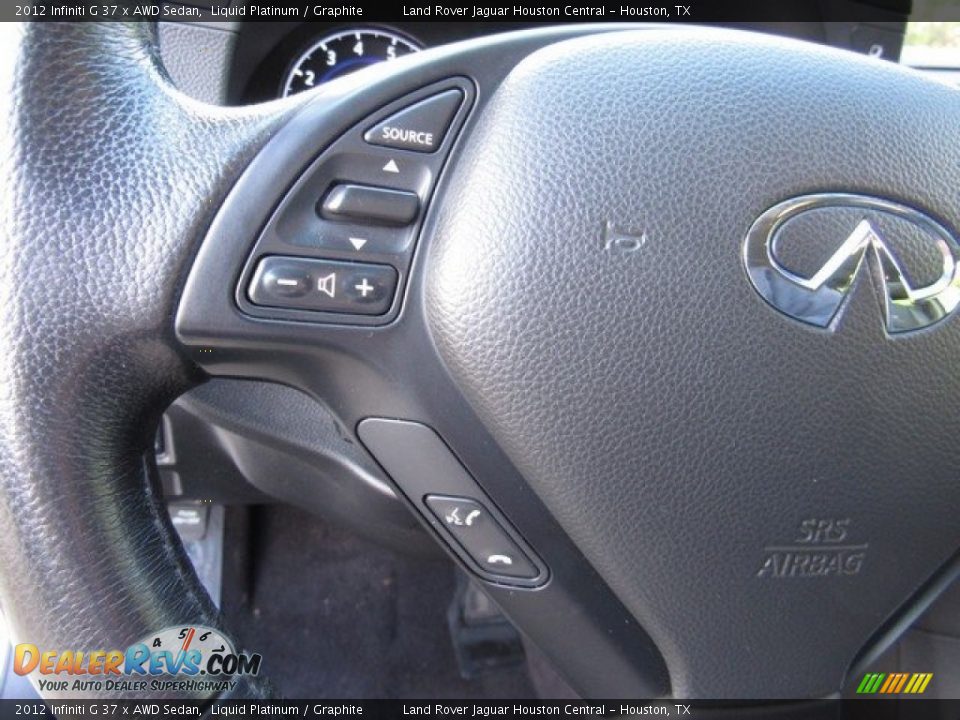 2012 Infiniti G 37 x AWD Sedan Liquid Platinum / Graphite Photo #27