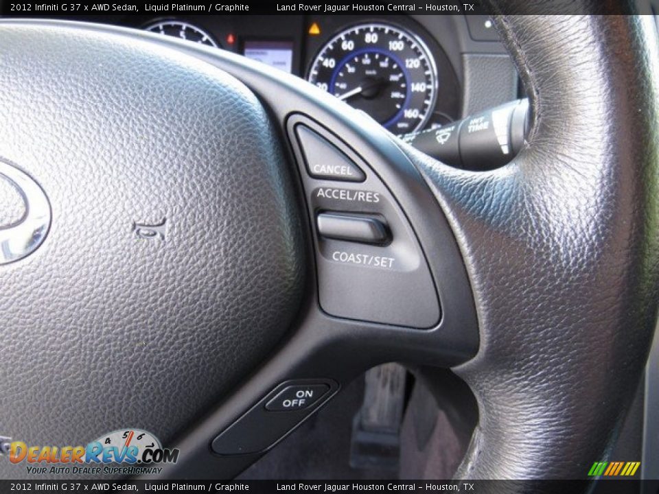 2012 Infiniti G 37 x AWD Sedan Liquid Platinum / Graphite Photo #28