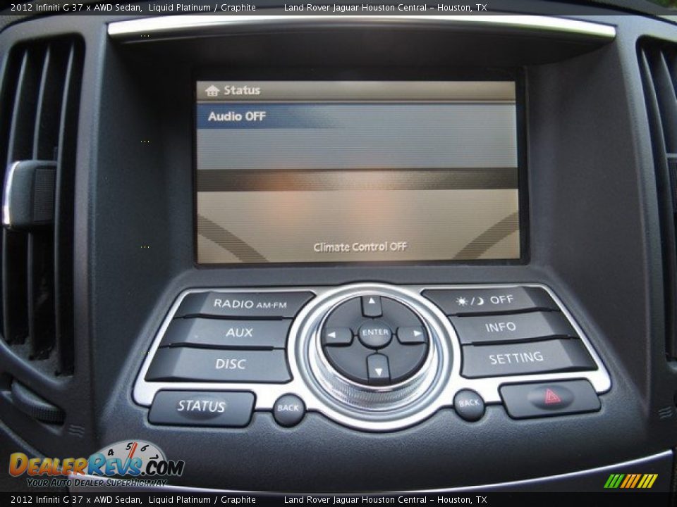 2012 Infiniti G 37 x AWD Sedan Liquid Platinum / Graphite Photo #30