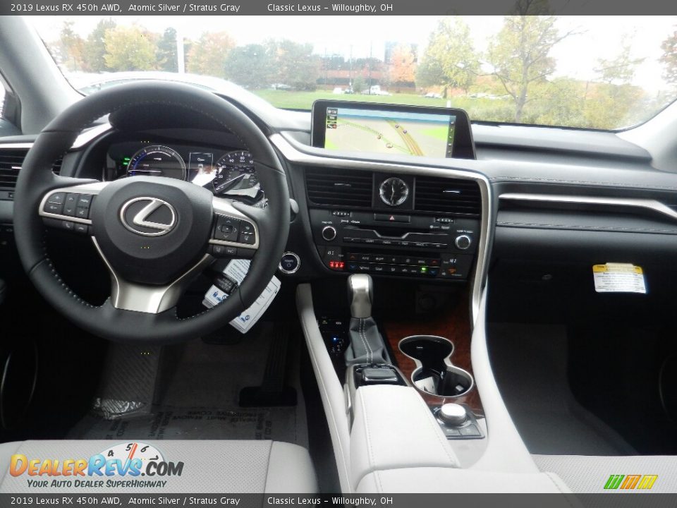 2019 Lexus RX 450h AWD Atomic Silver / Stratus Gray Photo #4