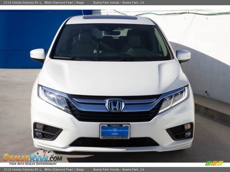 2019 Honda Odyssey EX-L White Diamond Pearl / Beige Photo #3