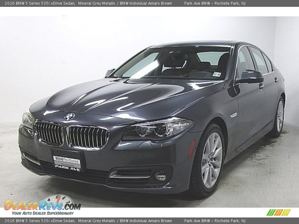 2016 BMW 5 Series 535i xDrive Sedan Mineral Grey Metallic / BMW Individual Amaro Brown Photo #1