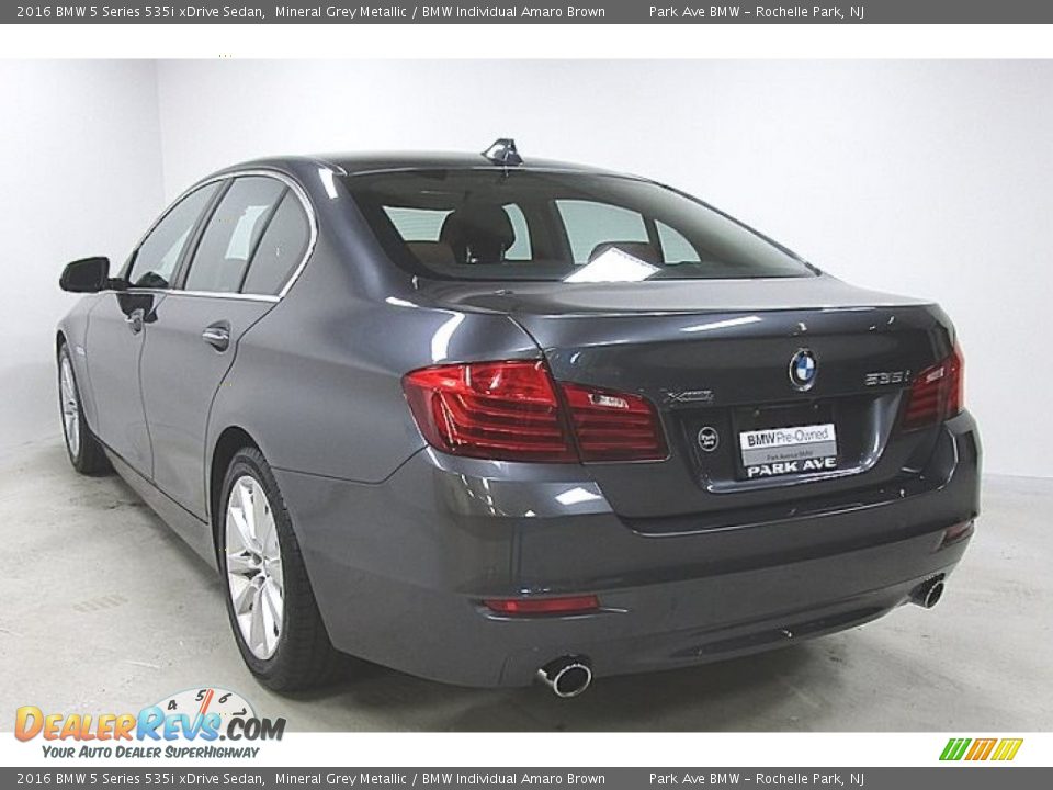2016 BMW 5 Series 535i xDrive Sedan Mineral Grey Metallic / BMW Individual Amaro Brown Photo #2