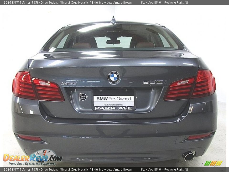 2016 BMW 5 Series 535i xDrive Sedan Mineral Grey Metallic / BMW Individual Amaro Brown Photo #3