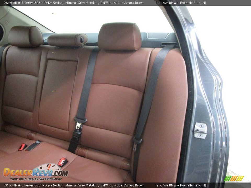 2016 BMW 5 Series 535i xDrive Sedan Mineral Grey Metallic / BMW Individual Amaro Brown Photo #11