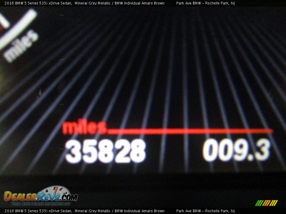 2016 BMW 5 Series 535i xDrive Sedan Mineral Grey Metallic / BMW Individual Amaro Brown Photo #24