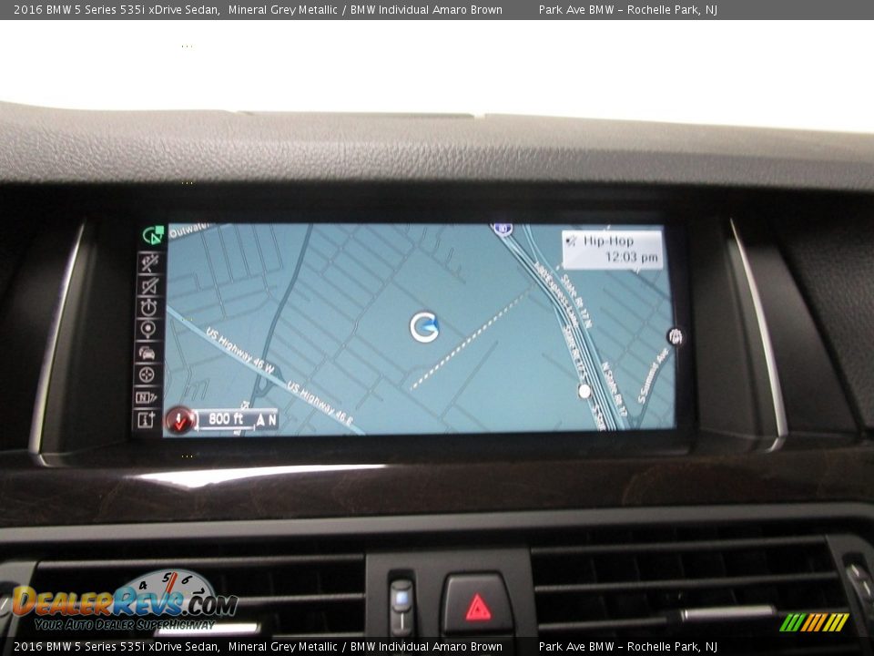 2016 BMW 5 Series 535i xDrive Sedan Mineral Grey Metallic / BMW Individual Amaro Brown Photo #25