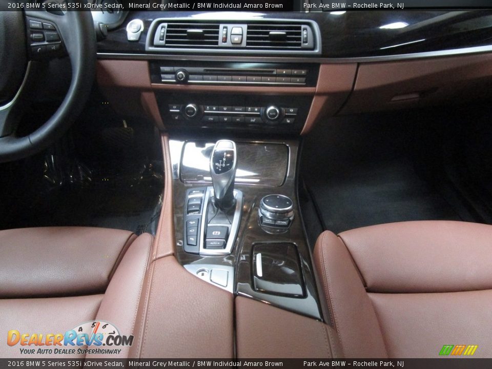 2016 BMW 5 Series 535i xDrive Sedan Mineral Grey Metallic / BMW Individual Amaro Brown Photo #27