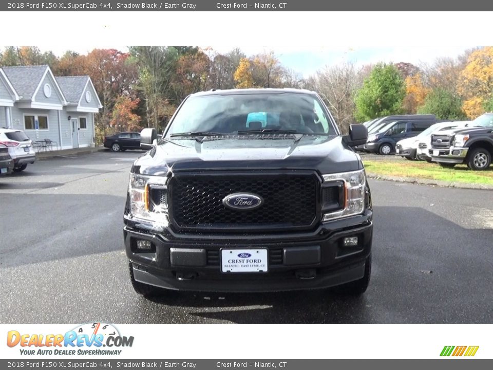 2018 Ford F150 XL SuperCab 4x4 Shadow Black / Earth Gray Photo #2