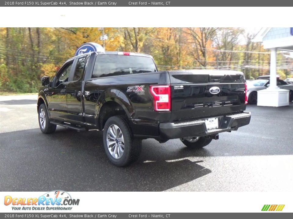 2018 Ford F150 XL SuperCab 4x4 Shadow Black / Earth Gray Photo #5