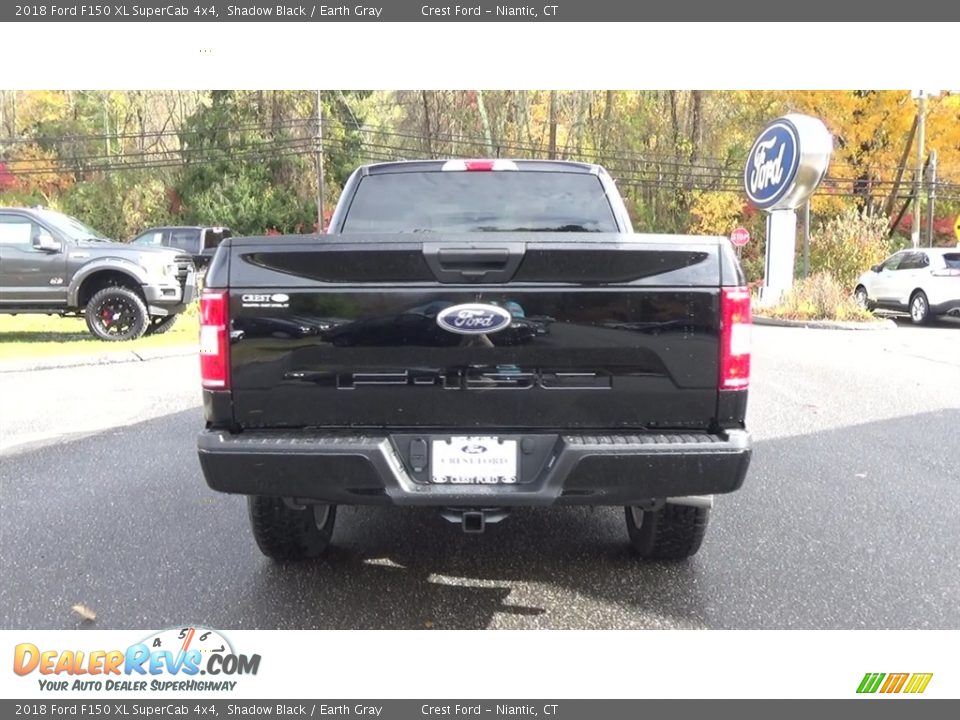 2018 Ford F150 XL SuperCab 4x4 Shadow Black / Earth Gray Photo #6
