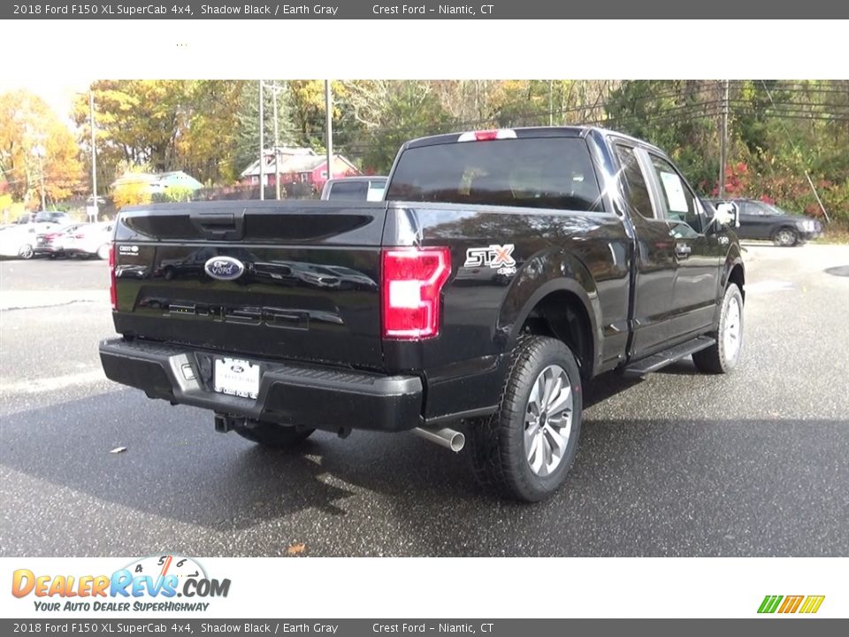 2018 Ford F150 XL SuperCab 4x4 Shadow Black / Earth Gray Photo #7