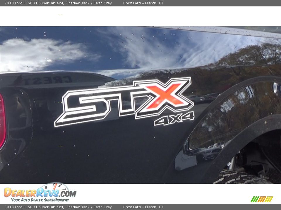 2018 Ford F150 XL SuperCab 4x4 Shadow Black / Earth Gray Photo #9