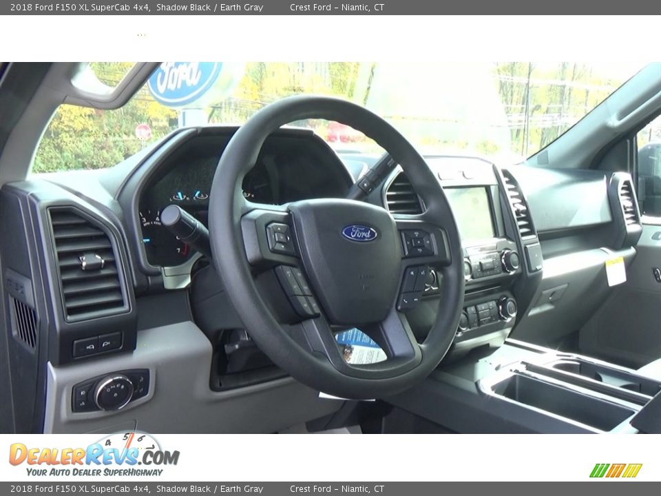 2018 Ford F150 XL SuperCab 4x4 Shadow Black / Earth Gray Photo #10
