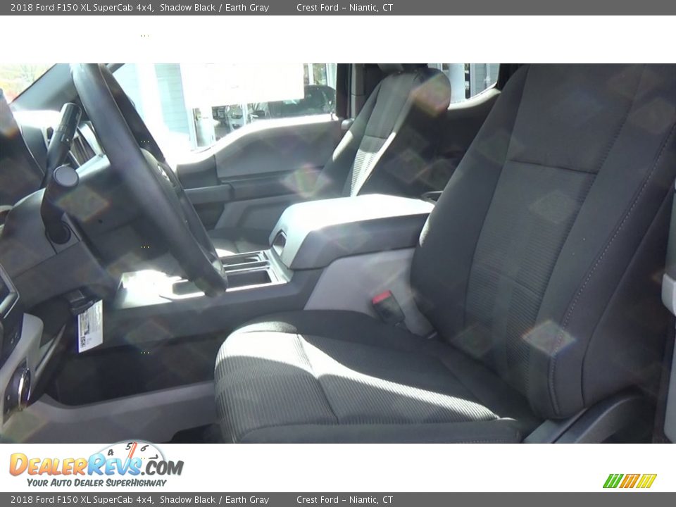 2018 Ford F150 XL SuperCab 4x4 Shadow Black / Earth Gray Photo #11