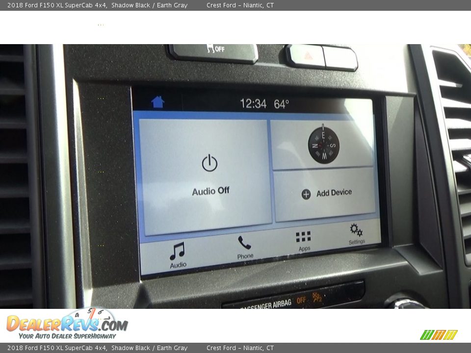 2018 Ford F150 XL SuperCab 4x4 Shadow Black / Earth Gray Photo #14