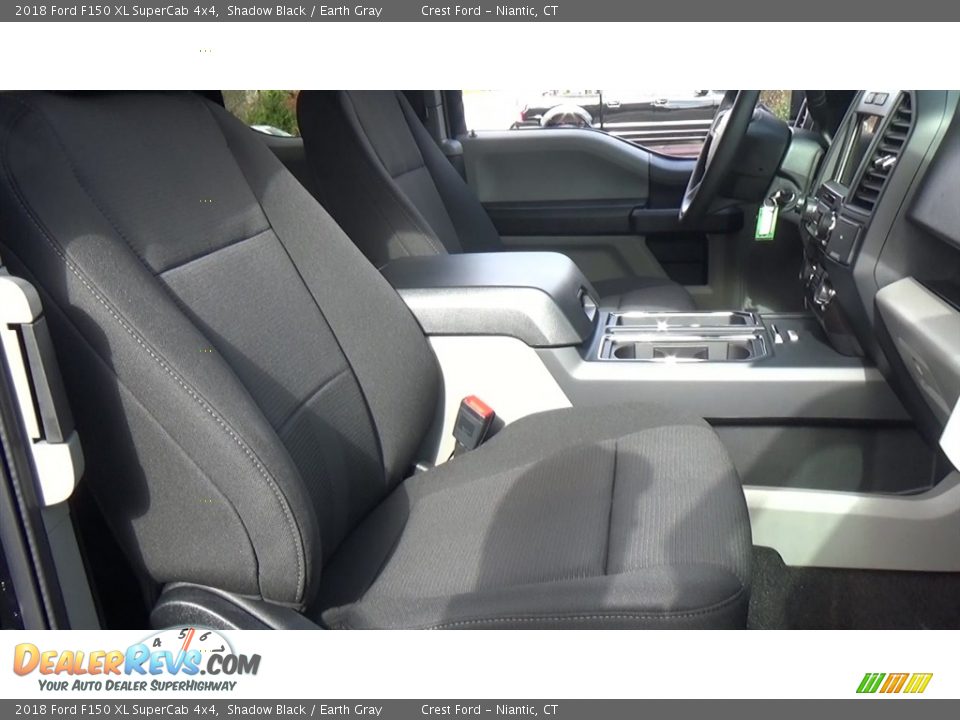 2018 Ford F150 XL SuperCab 4x4 Shadow Black / Earth Gray Photo #23