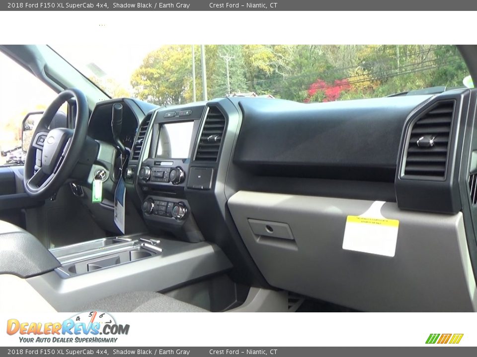 2018 Ford F150 XL SuperCab 4x4 Shadow Black / Earth Gray Photo #24