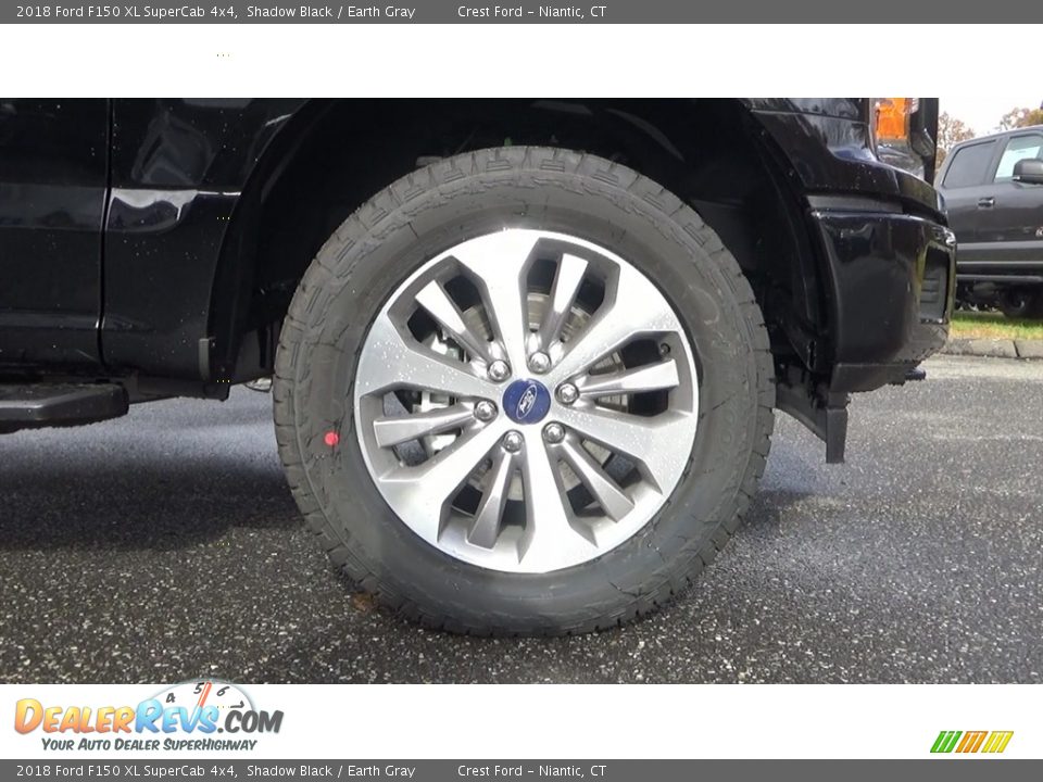 2018 Ford F150 XL SuperCab 4x4 Shadow Black / Earth Gray Photo #26