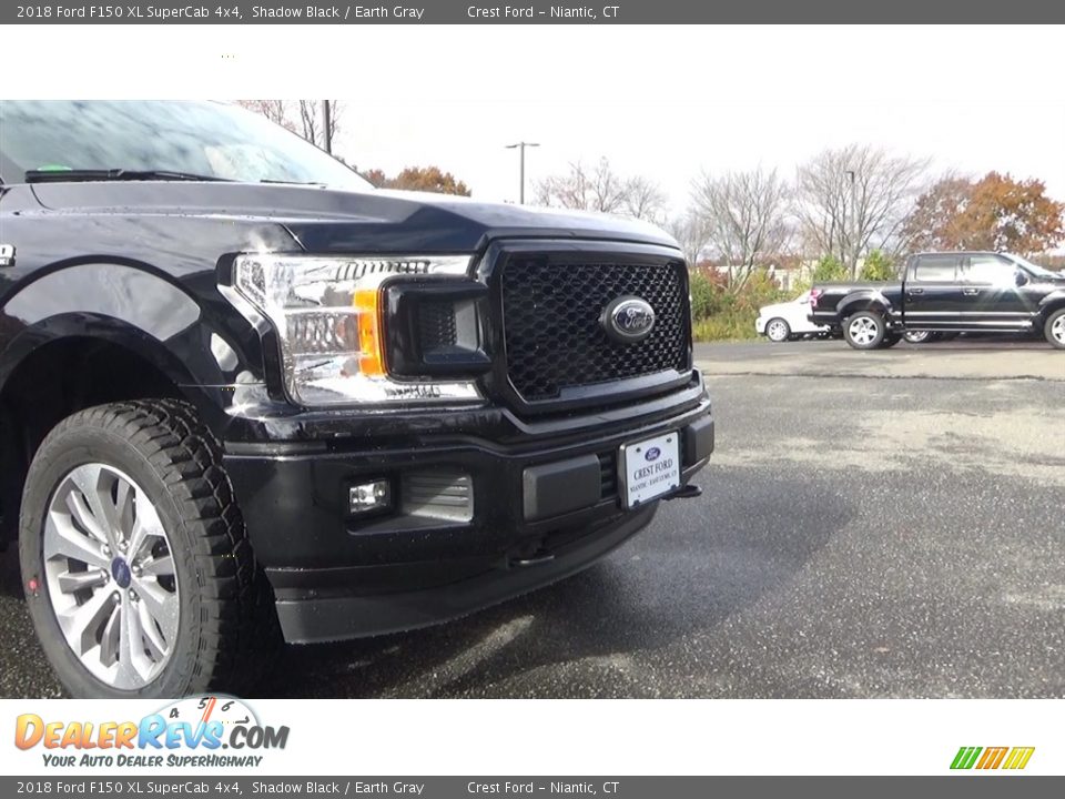2018 Ford F150 XL SuperCab 4x4 Shadow Black / Earth Gray Photo #27
