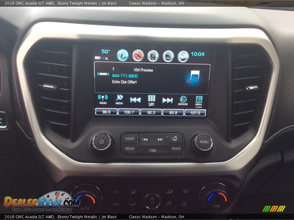 2018 GMC Acadia SLT AWD Ebony Twilight Metallic / Jet Black Photo #19
