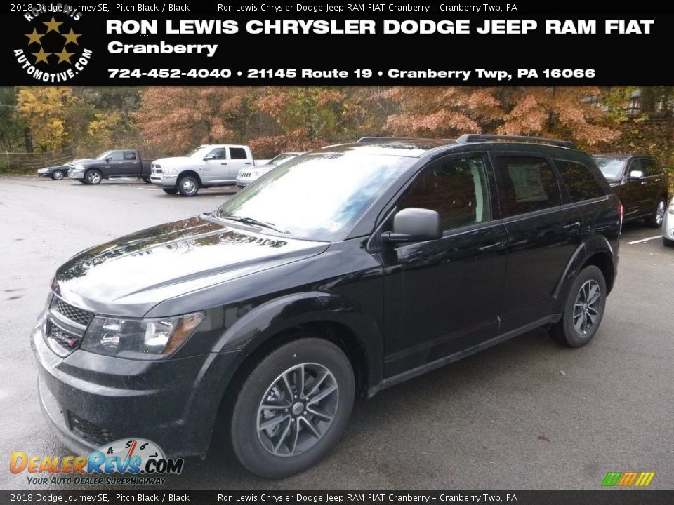 2018 Dodge Journey SE Pitch Black / Black Photo #1