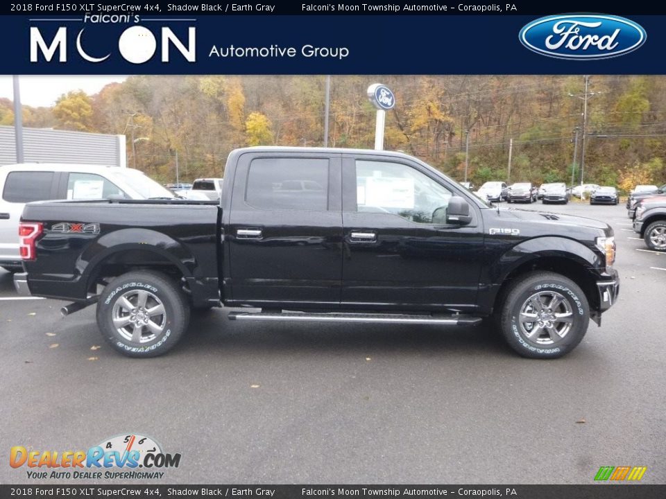 2018 Ford F150 XLT SuperCrew 4x4 Shadow Black / Earth Gray Photo #1