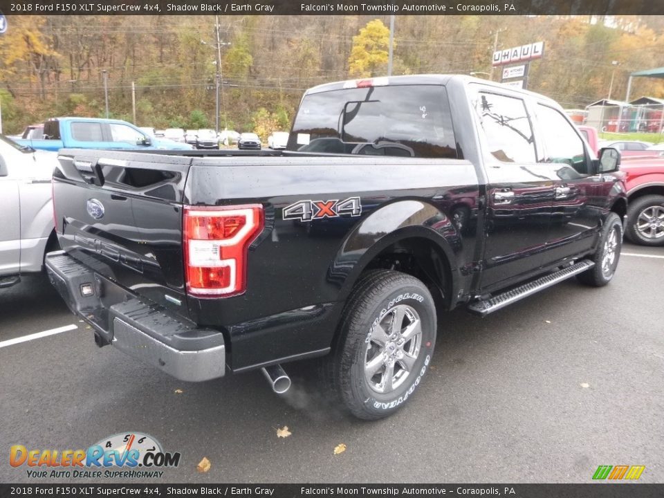 2018 Ford F150 XLT SuperCrew 4x4 Shadow Black / Earth Gray Photo #2