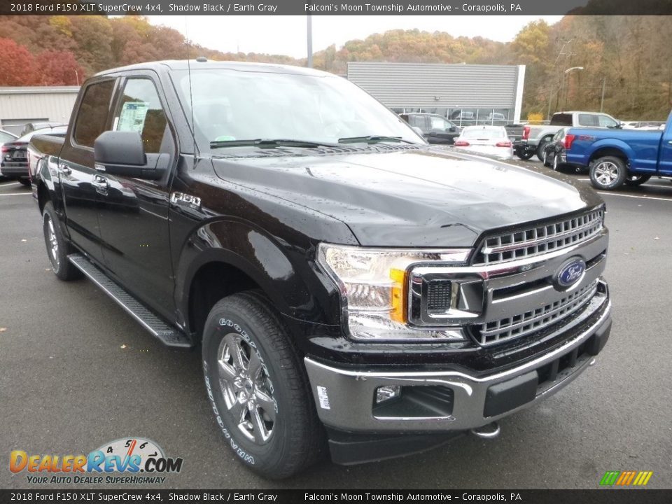 2018 Ford F150 XLT SuperCrew 4x4 Shadow Black / Earth Gray Photo #3