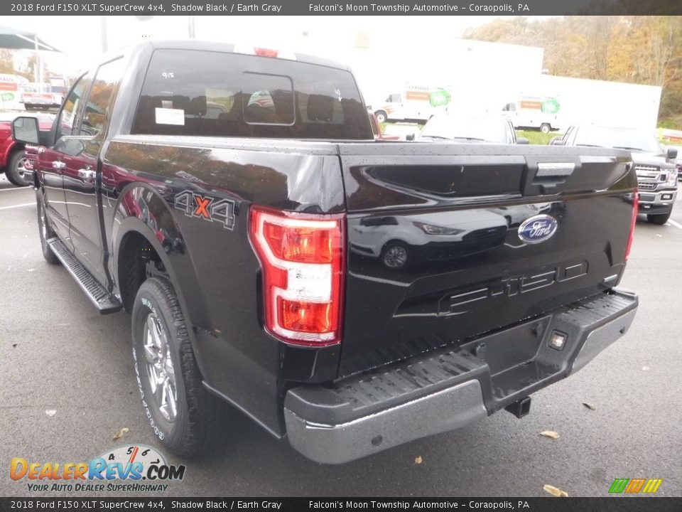 2018 Ford F150 XLT SuperCrew 4x4 Shadow Black / Earth Gray Photo #6