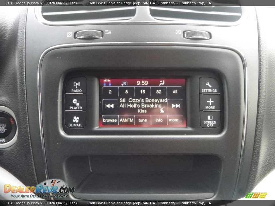 2018 Dodge Journey SE Pitch Black / Black Photo #15