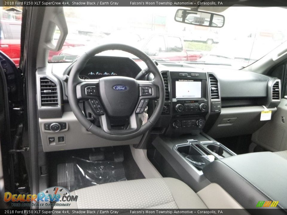 2018 Ford F150 XLT SuperCrew 4x4 Shadow Black / Earth Gray Photo #9