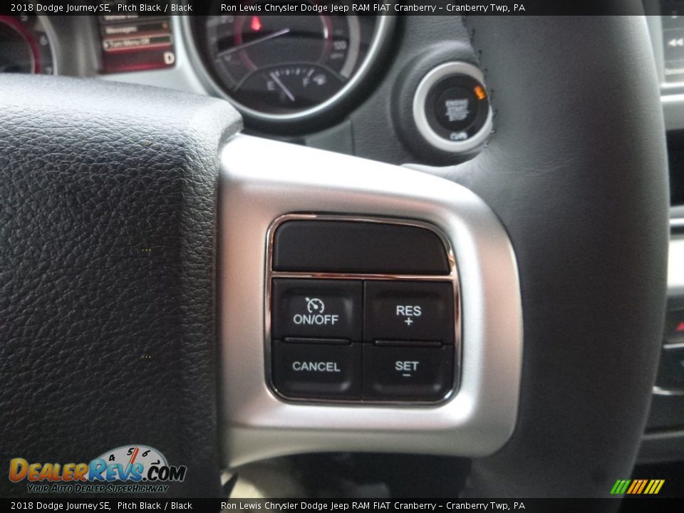 2018 Dodge Journey SE Pitch Black / Black Photo #17