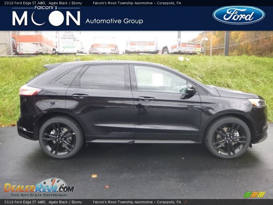 2019 Ford Edge ST AWD Agate Black / Ebony Photo #1