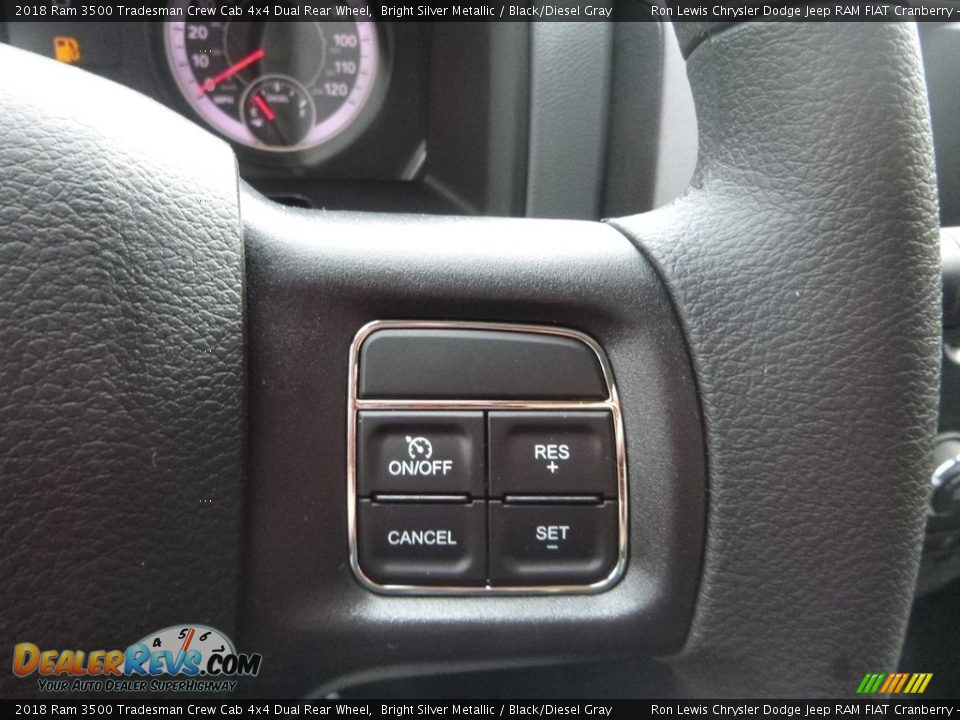 2018 Ram 3500 Tradesman Crew Cab 4x4 Dual Rear Wheel Bright Silver Metallic / Black/Diesel Gray Photo #19