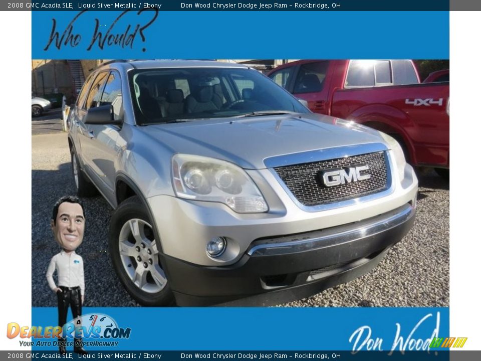 2008 GMC Acadia SLE Liquid Silver Metallic / Ebony Photo #1