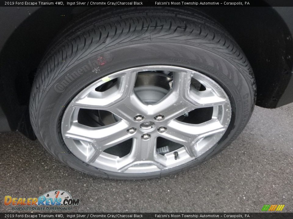 2019 Ford Escape Titanium 4WD Ingot Silver / Chromite Gray/Charcoal Black Photo #7