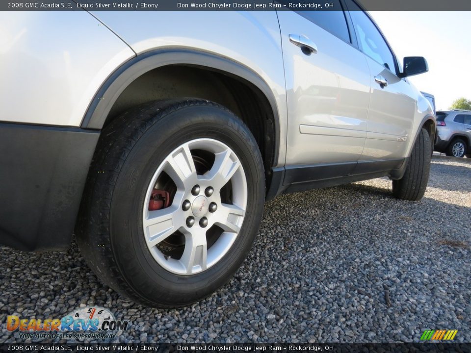 2008 GMC Acadia SLE Liquid Silver Metallic / Ebony Photo #15
