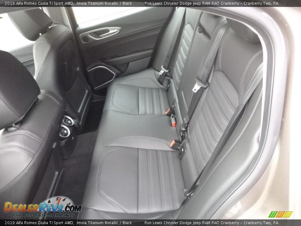 Rear Seat of 2019 Alfa Romeo Giulia Ti Sport AWD Photo #17