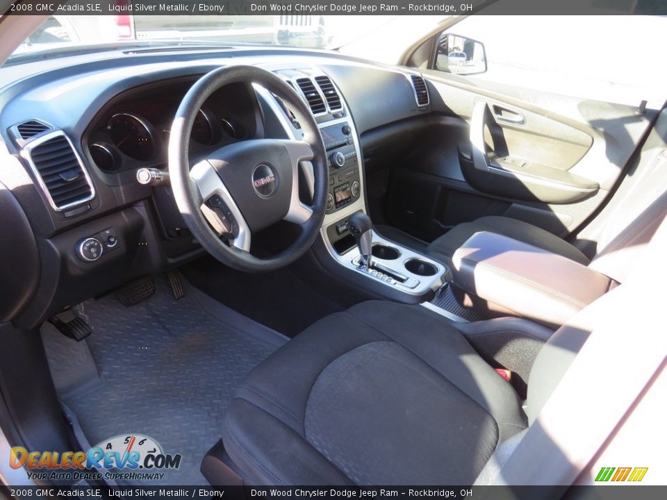 2008 GMC Acadia SLE Liquid Silver Metallic / Ebony Photo #18