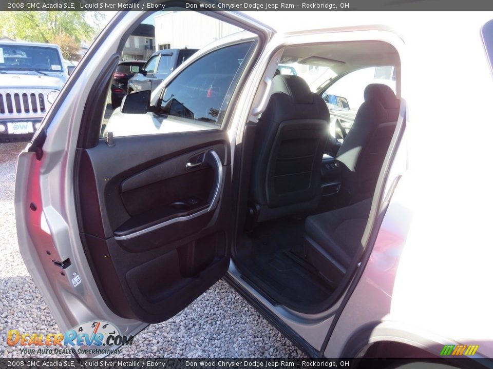 2008 GMC Acadia SLE Liquid Silver Metallic / Ebony Photo #20