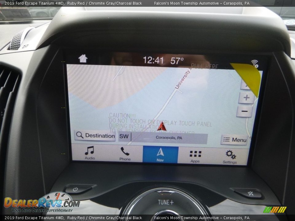 Navigation of 2019 Ford Escape Titanium 4WD Photo #14