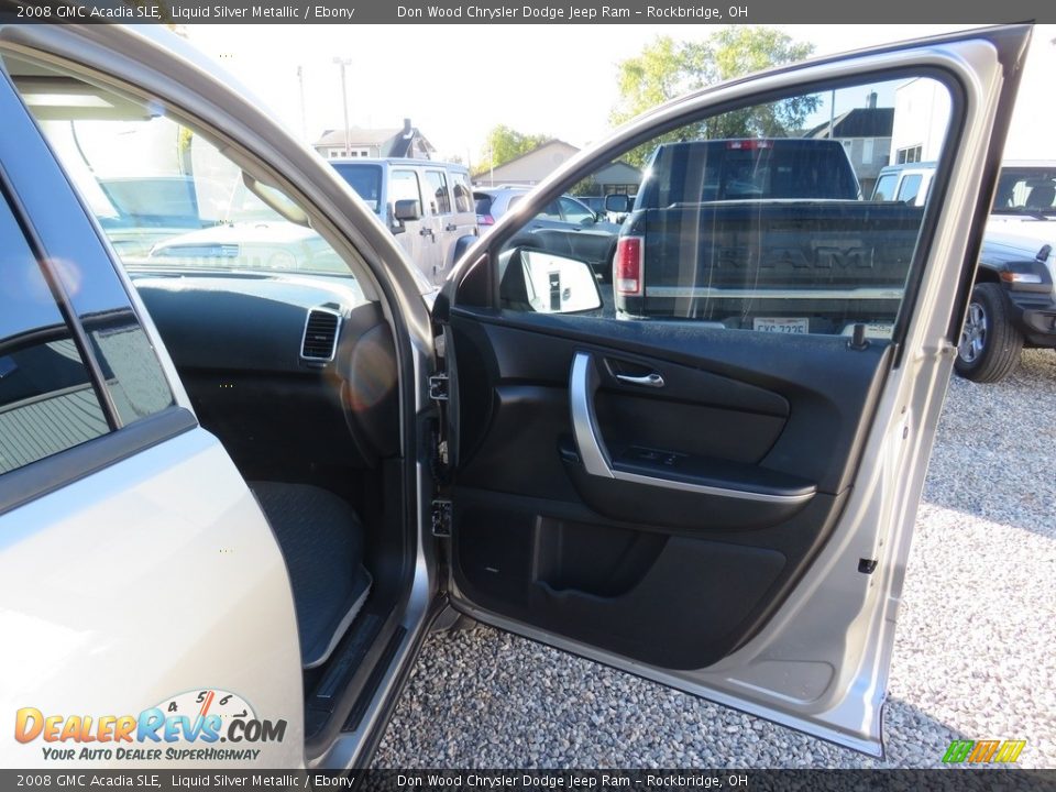 2008 GMC Acadia SLE Liquid Silver Metallic / Ebony Photo #24