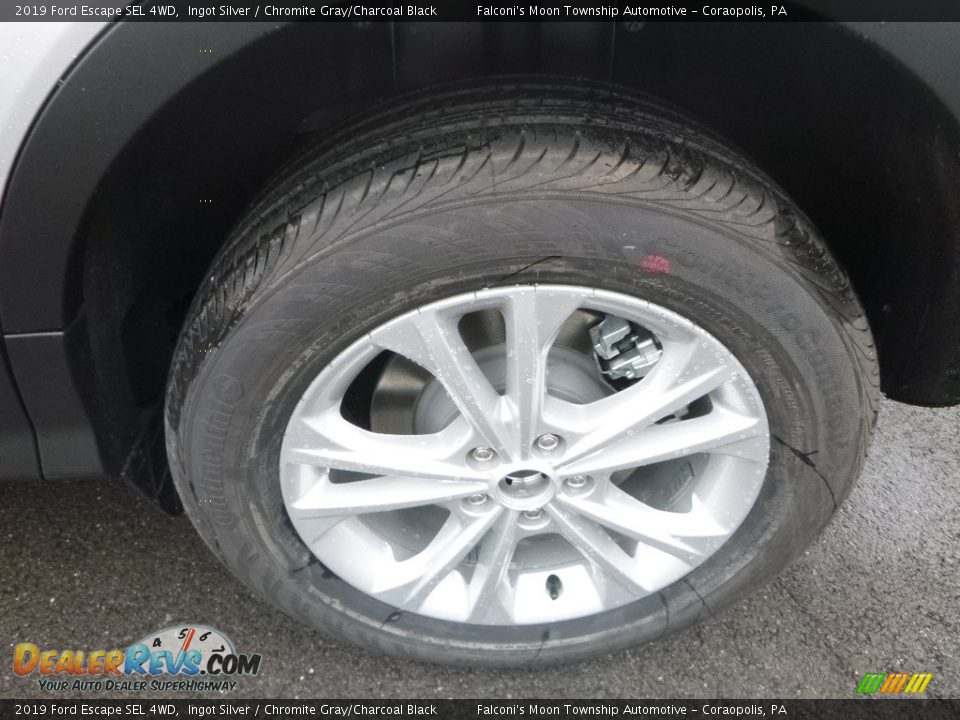 2019 Ford Escape SEL 4WD Ingot Silver / Chromite Gray/Charcoal Black Photo #7