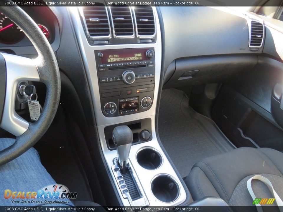2008 GMC Acadia SLE Liquid Silver Metallic / Ebony Photo #30