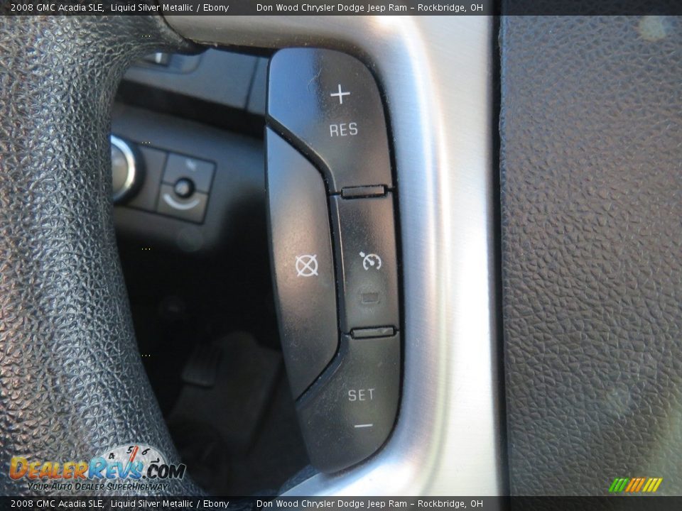 2008 GMC Acadia SLE Liquid Silver Metallic / Ebony Photo #33