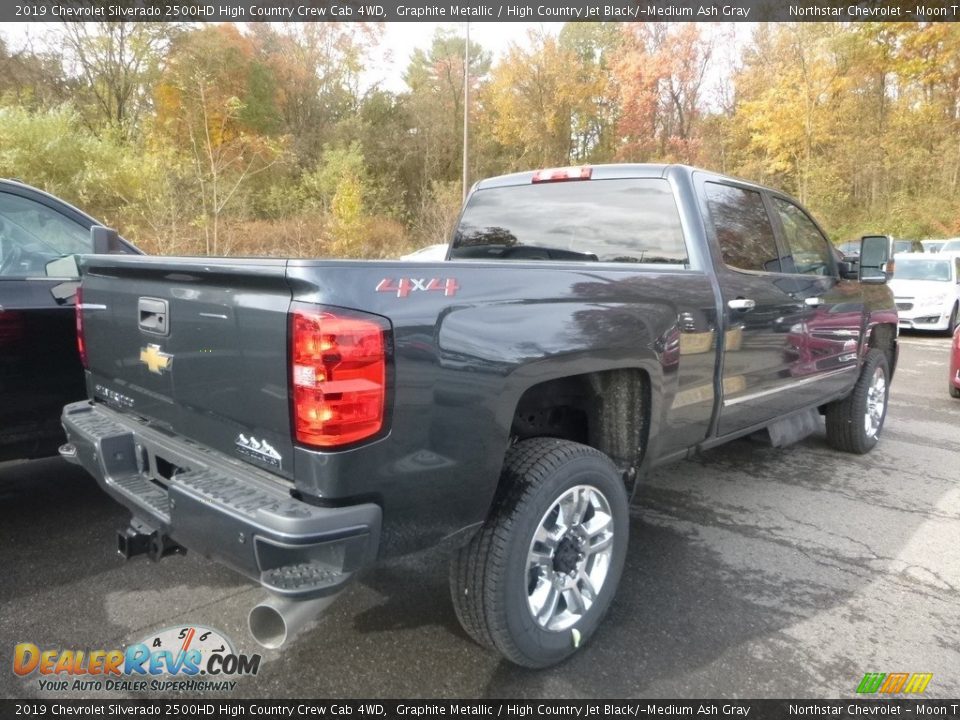 2019 Chevrolet Silverado 2500HD High Country Crew Cab 4WD Graphite Metallic / High Country Jet Black/­Medium Ash Gray Photo #4