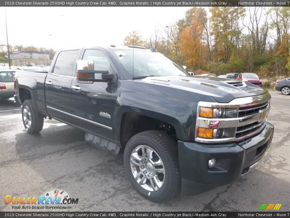 2019 Chevrolet Silverado 2500HD High Country Crew Cab 4WD Graphite Metallic / High Country Jet Black/­Medium Ash Gray Photo #6